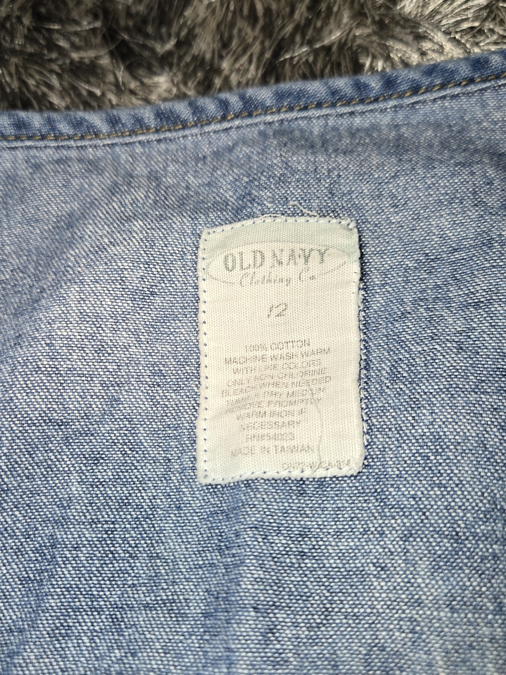 90s Old Navy Denim Button-Front Maxi Dress - Blue - Picture 2 of 7